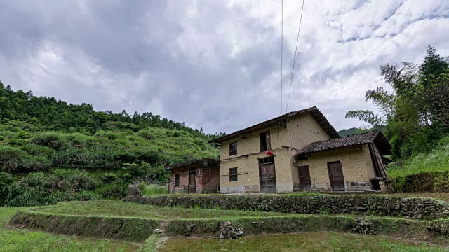 江西乡村，中国，古代建筑延时摄影视频素材