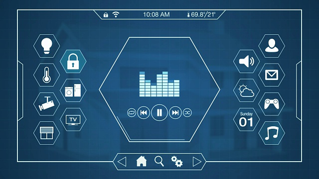智能家居控制面板视频素材