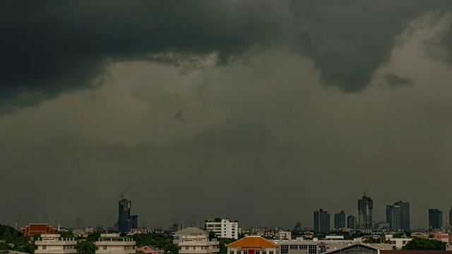 美丽的暴雨乌云。视频素材画面4