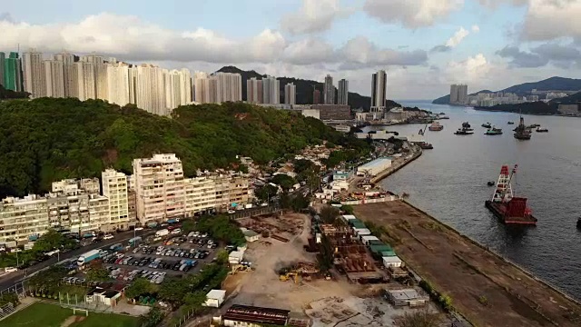 茶果岭无人机/航拍录像-蓝田及油塘视频素材