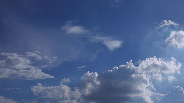 4k:晴空的时间流逝视频素材