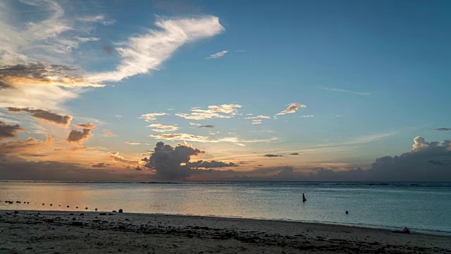 海滩上的日落视频素材